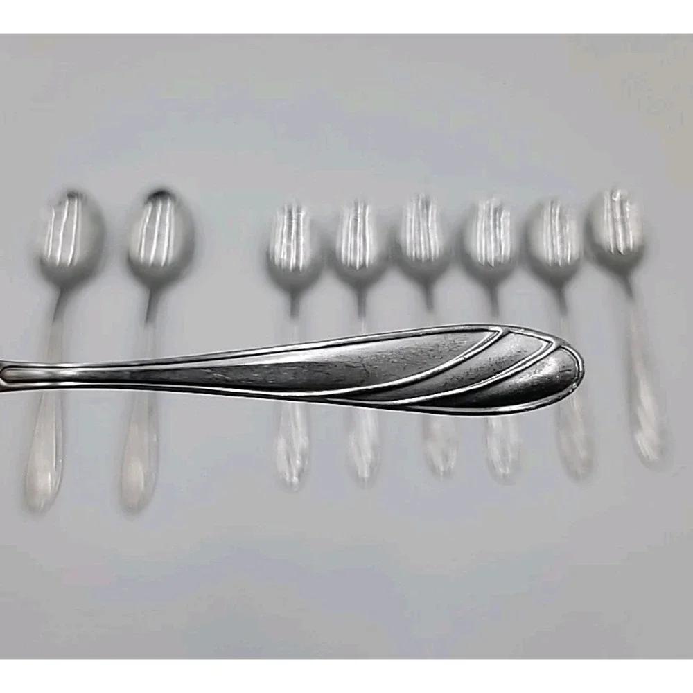 9pc‎ Cambridge Medina Spoons Stainless Steel Flatware Glossy
